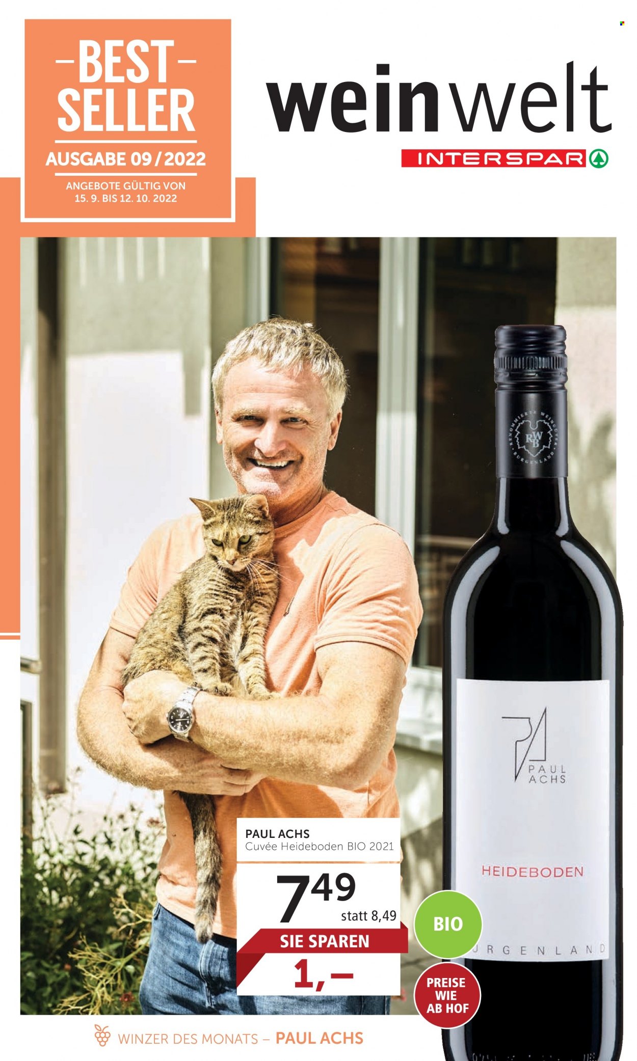 Angebote INTERSPAR - 15.9.2022 - 12.10.2022. Seite 1