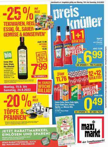 Angebote Maximarkt - 19.9.2022 - 24.9.2022.