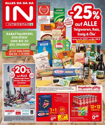 Angebote INTERSPAR - 22.9.2022 - 5.10.2022.