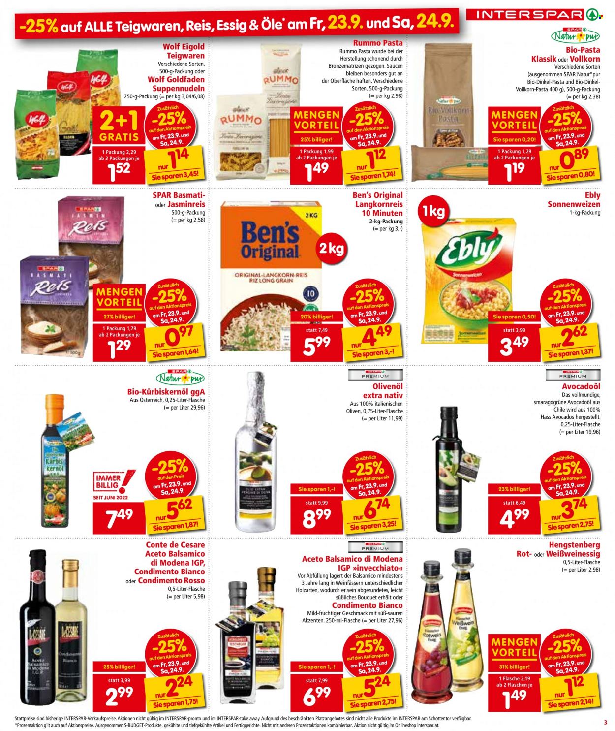 Angebote INTERSPAR - 22.9.2022 - 5.10.2022. Seite 3