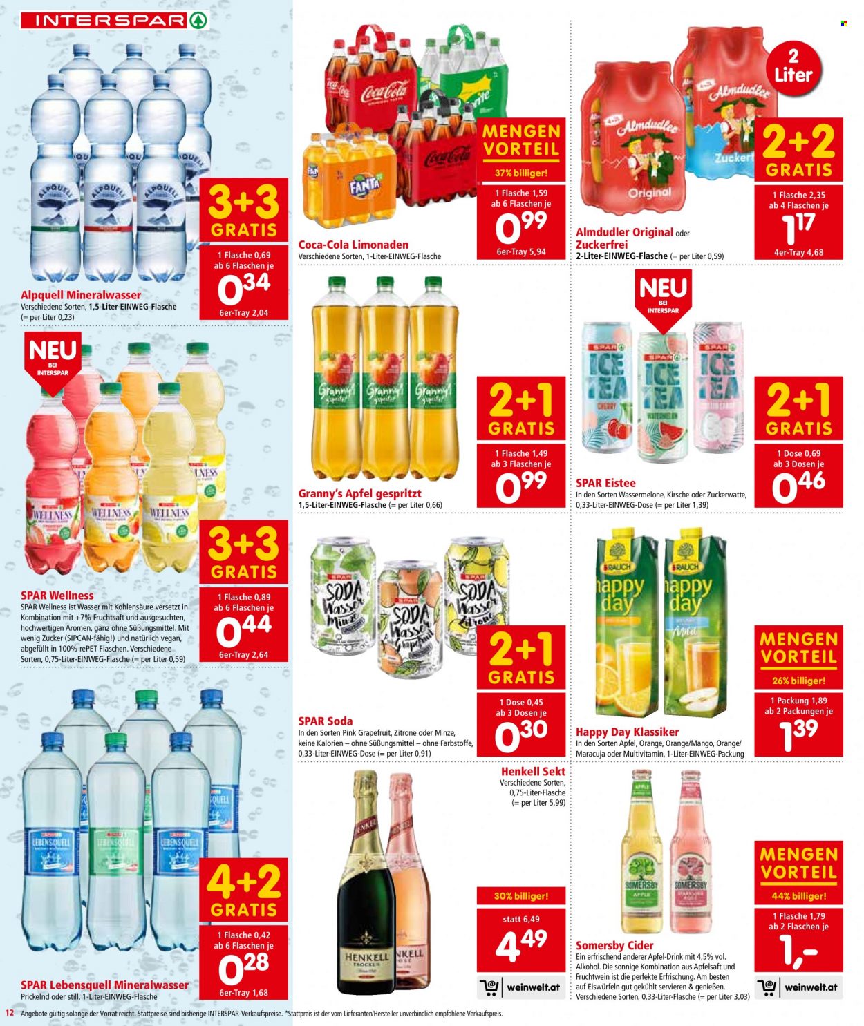 Angebote INTERSPAR - 22.9.2022 - 5.10.2022. Seite 12