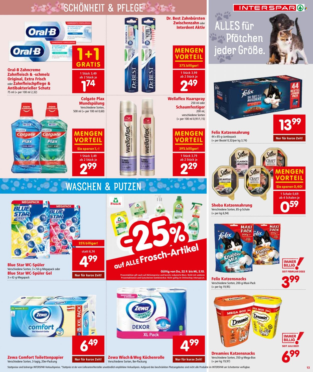 Angebote INTERSPAR - 22.9.2022 - 5.10.2022. Seite 13