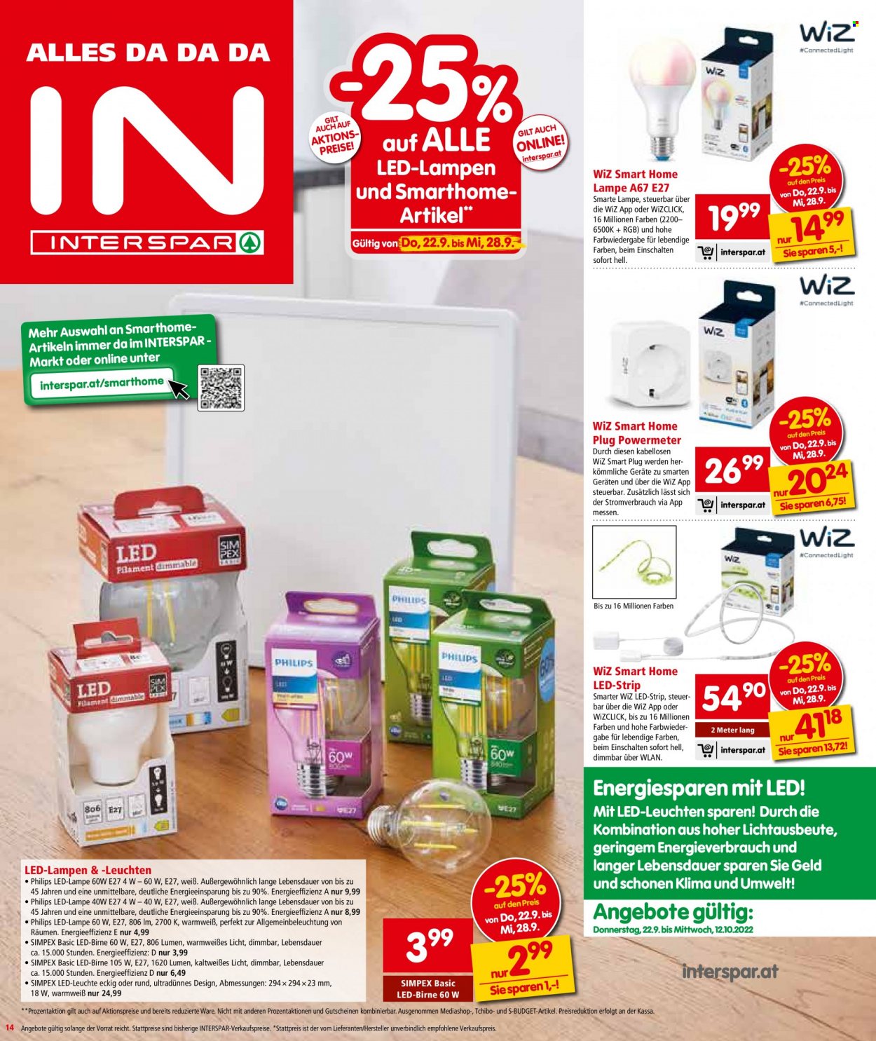 Angebote INTERSPAR - 22.9.2022 - 5.10.2022. Seite 14