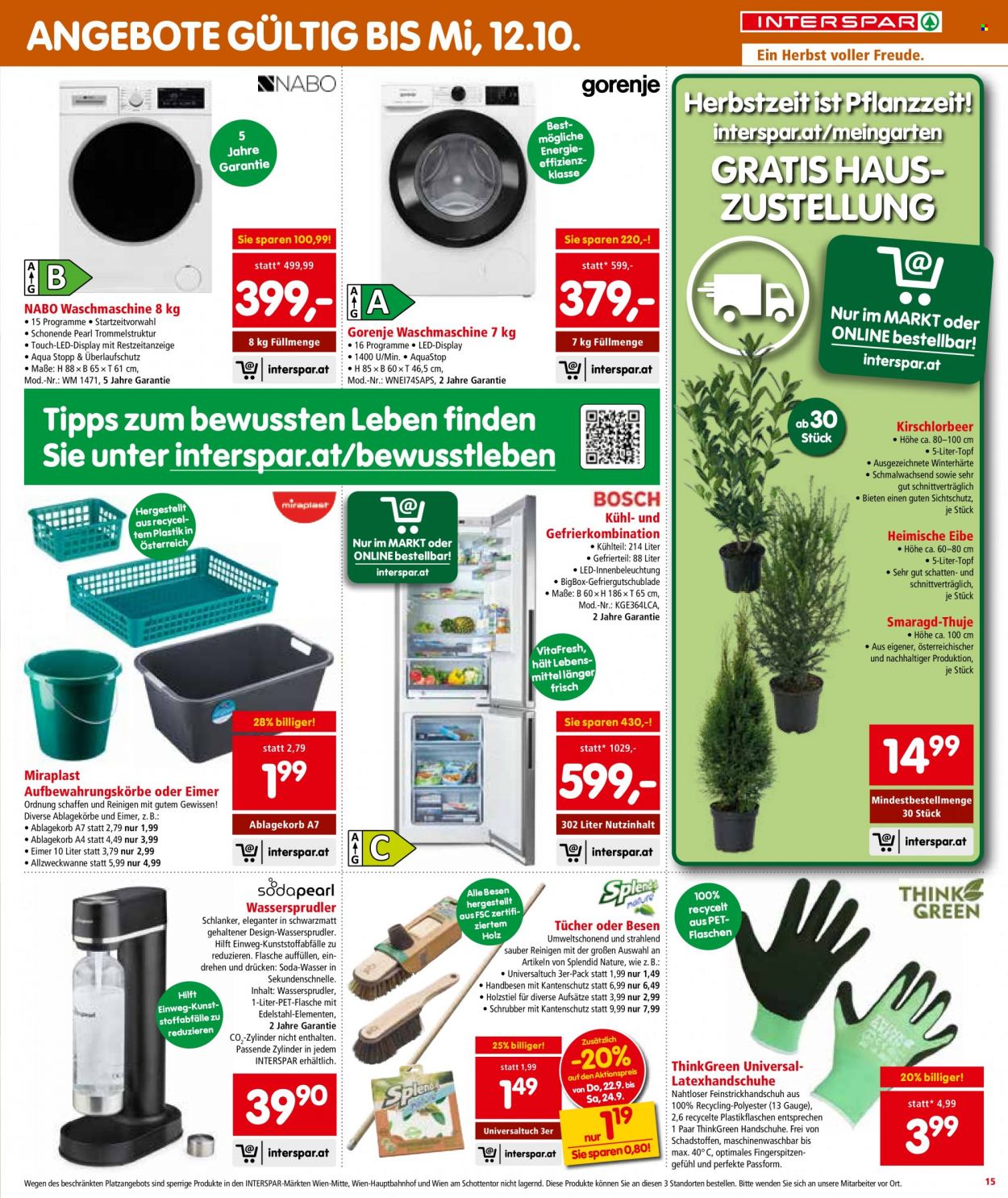 Angebote INTERSPAR - 22.9.2022 - 5.10.2022. Seite 15