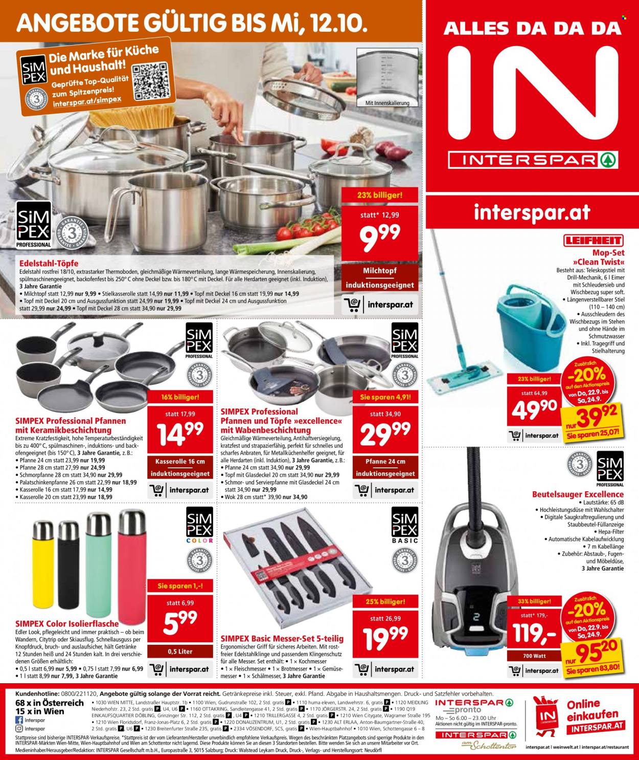 Angebote INTERSPAR - 22.9.2022 - 5.10.2022. Seite 20