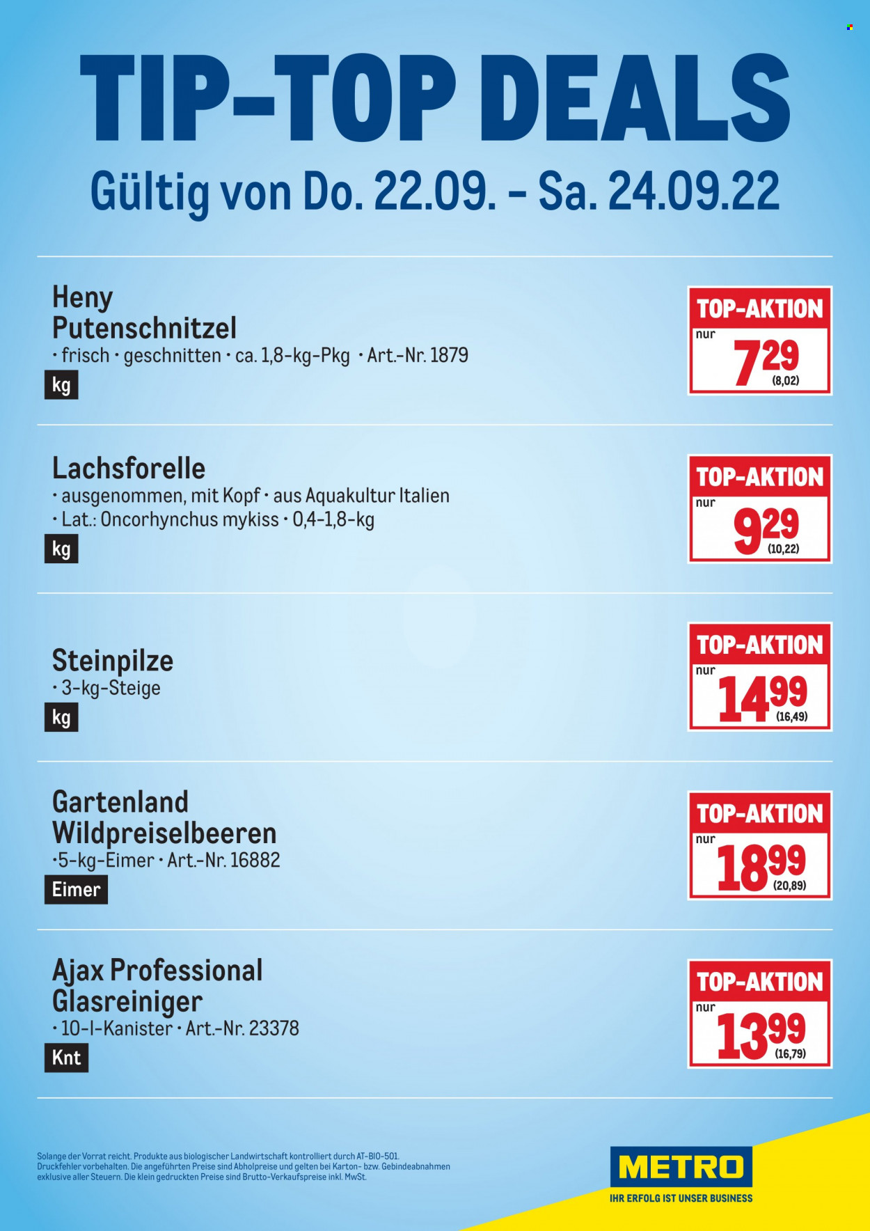 Angebote Metro - 22.9.2022 - 24.9.2022. Seite 6