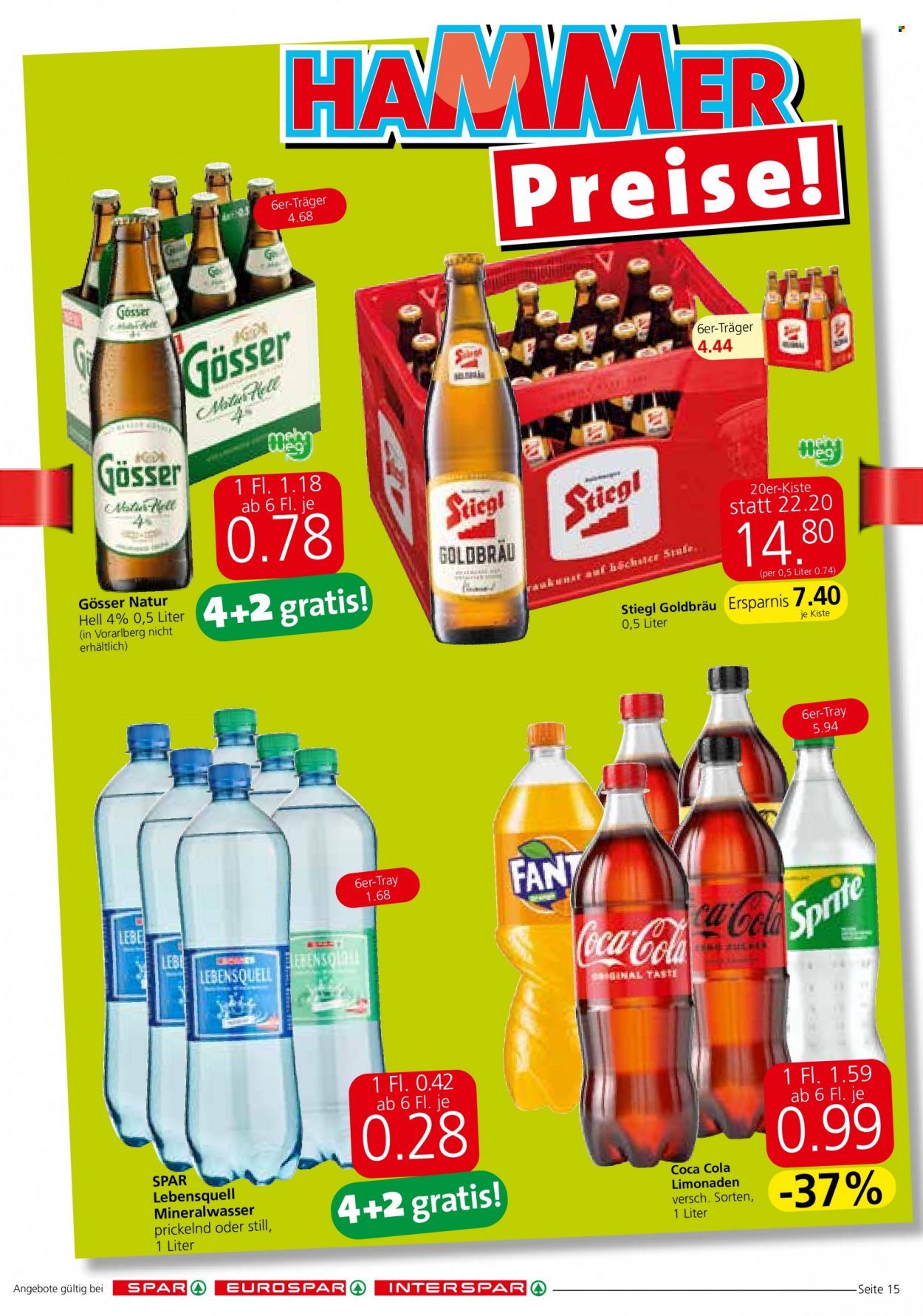 Angebote INTERSPAR - 22.9.2022 - 5.10.2022. Seite 15