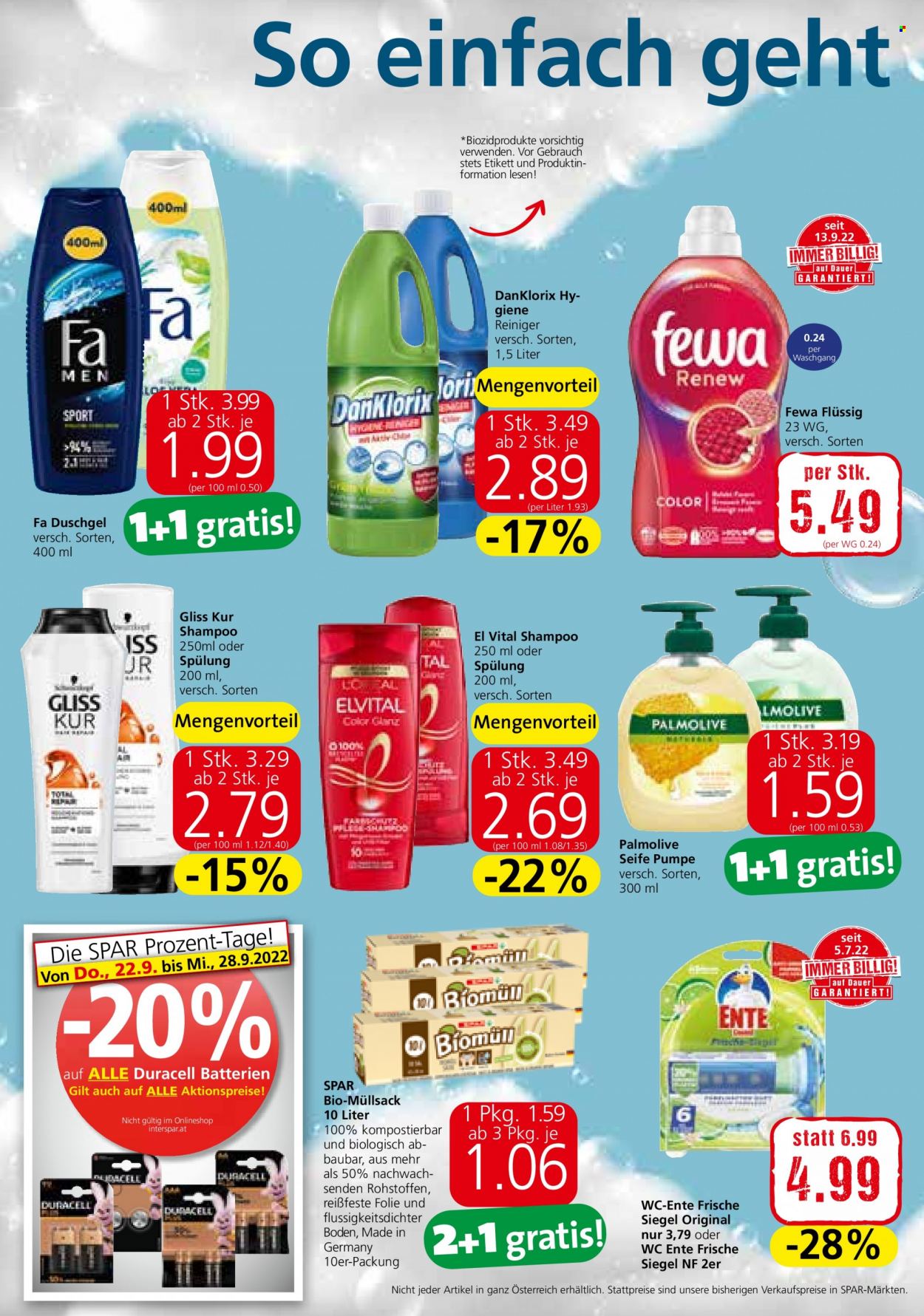 Angebote INTERSPAR - 22.9.2022 - 5.10.2022. Seite 18