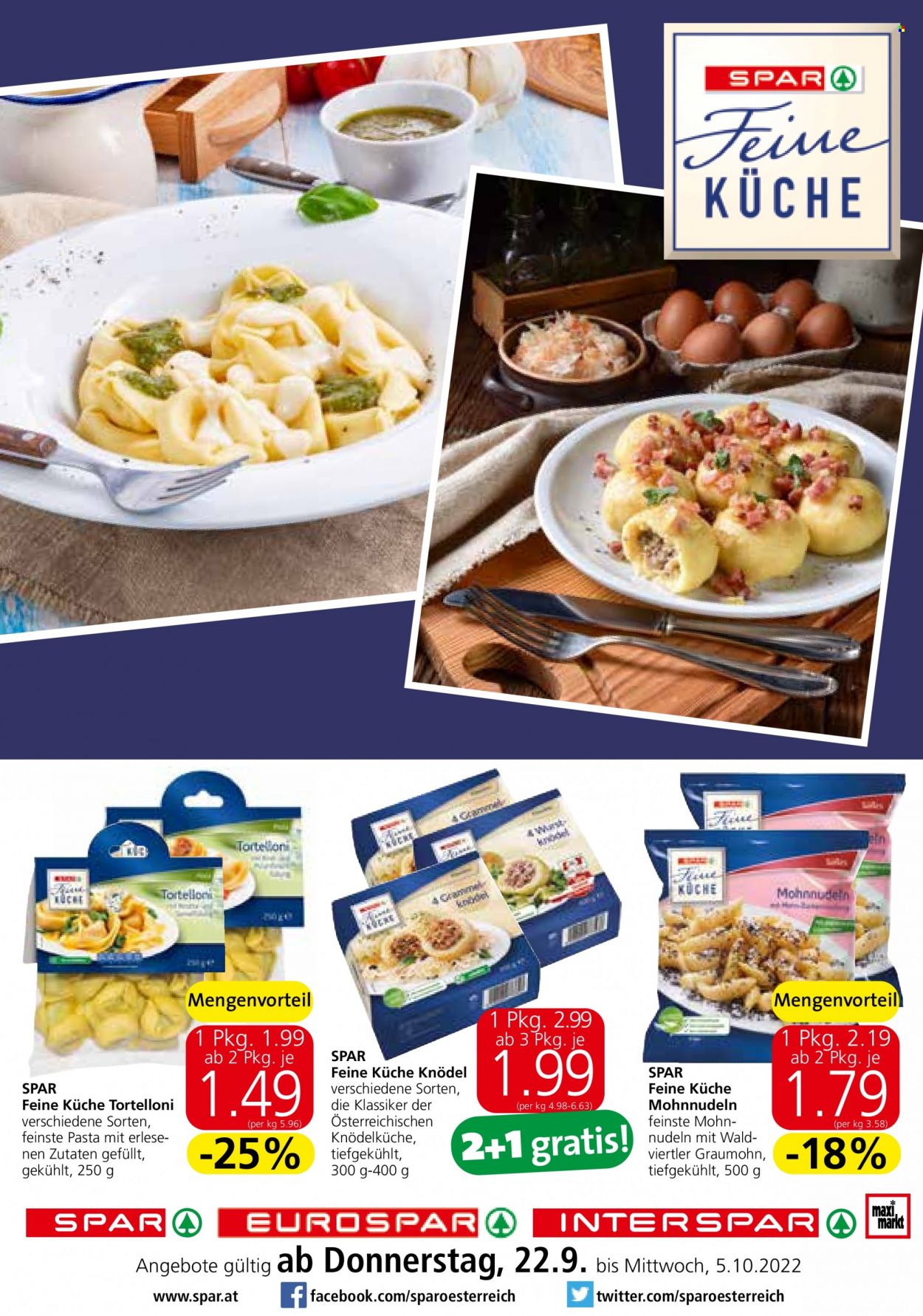 Angebote INTERSPAR - 22.9.2022 - 5.10.2022. Seite 1