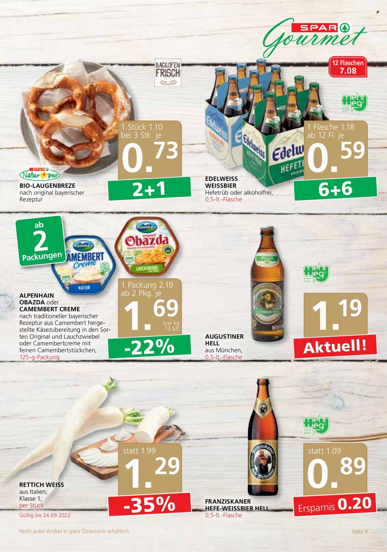 Angebote SPAR - 22.9.2022 - 5.10.2022. Seite 9
