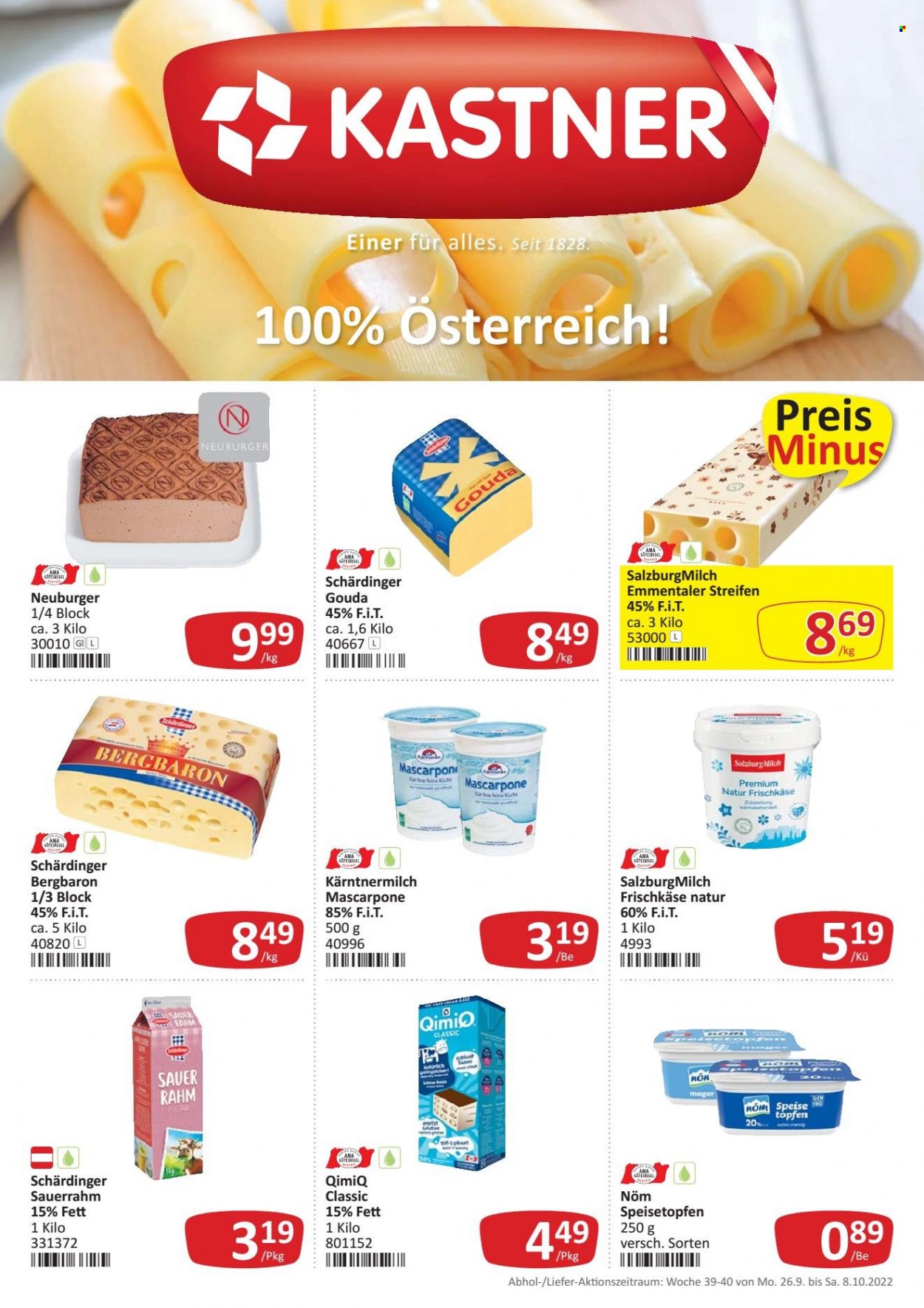 Angebote KASTNER - 26.9.2022 - 8.10.2022. Seite 1