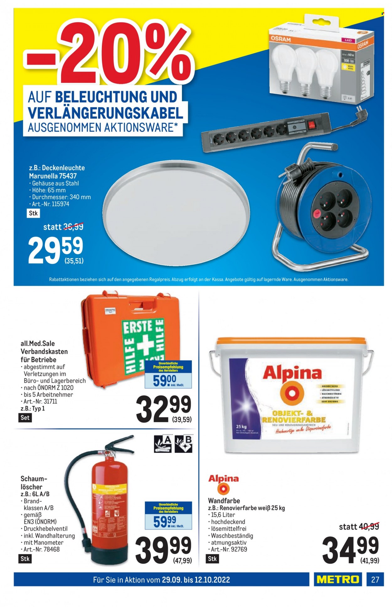 Angebote Metro - 29.9.2022 - 12.10.2022. Seite 27