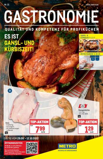 Angebote Metro - 29.9.2022 - 12.10.2022.