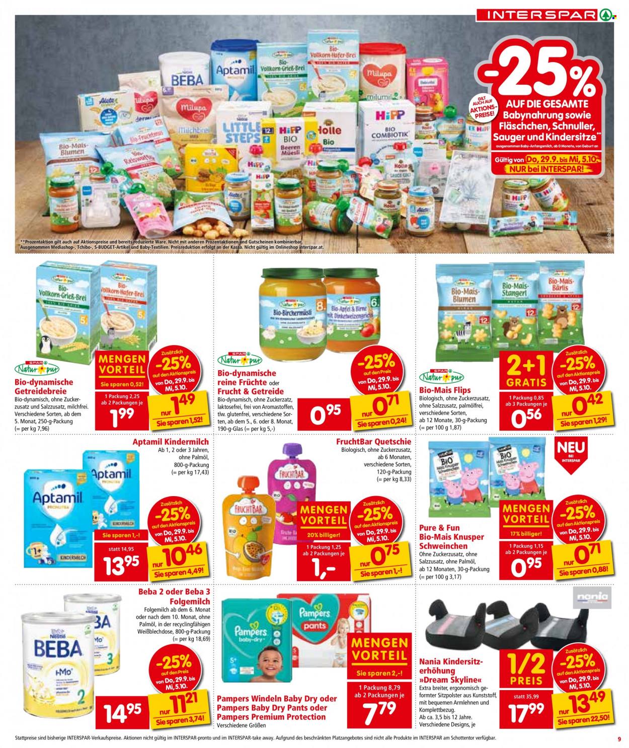 Angebote INTERSPAR - 29.9.2022 - 5.10.2022. Seite 9