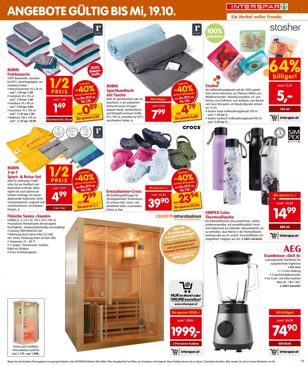 Angebote INTERSPAR - 29.9.2022 - 5.10.2022. Seite 11