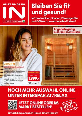 Angebote INTERSPAR - 29.9.2022 - 25.1.2023.