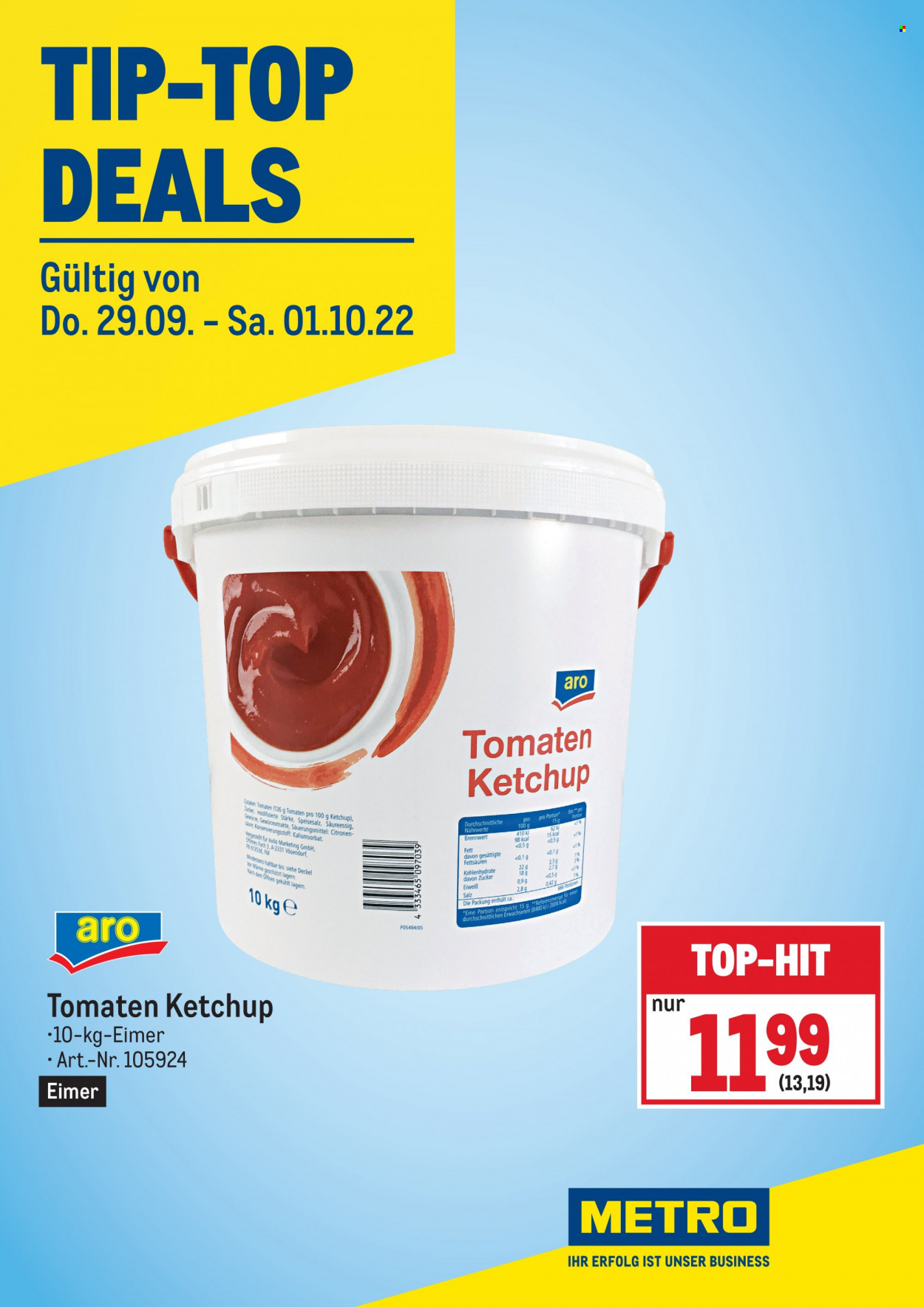Angebote Metro - 29.9.2022 - 1.10.2022. Seite 4