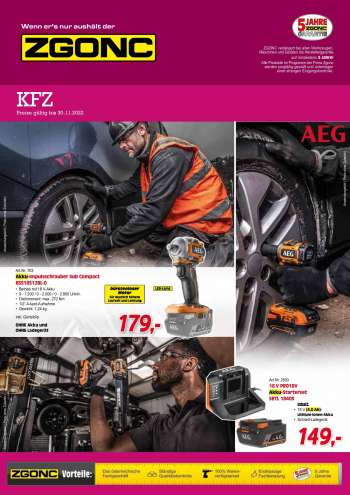 Angebote Zgonc - 27.9.2022 - 30.11.2022.