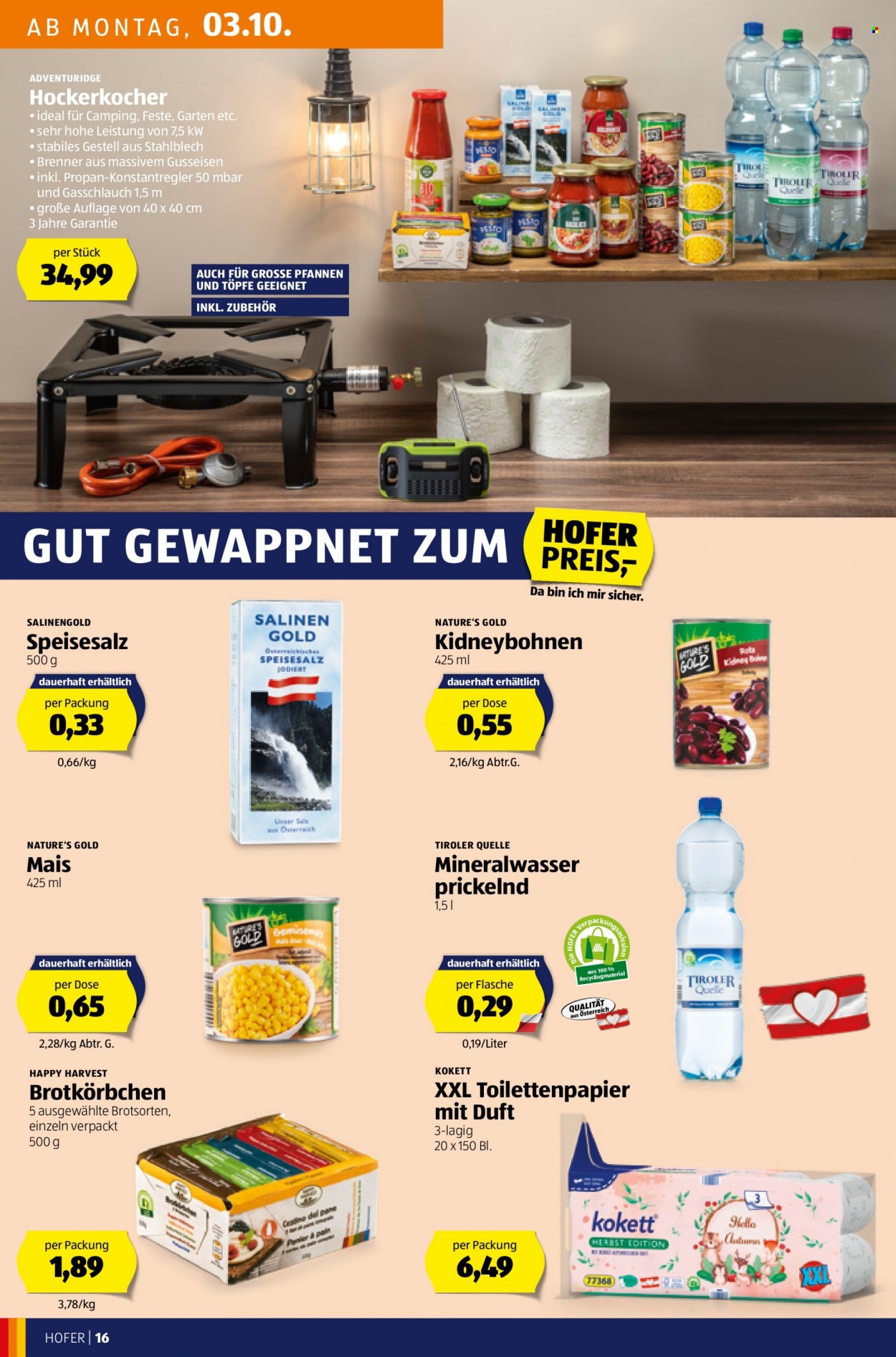 Angebote Hofer - 30.9.2022 - 6.10.2022. Seite 16