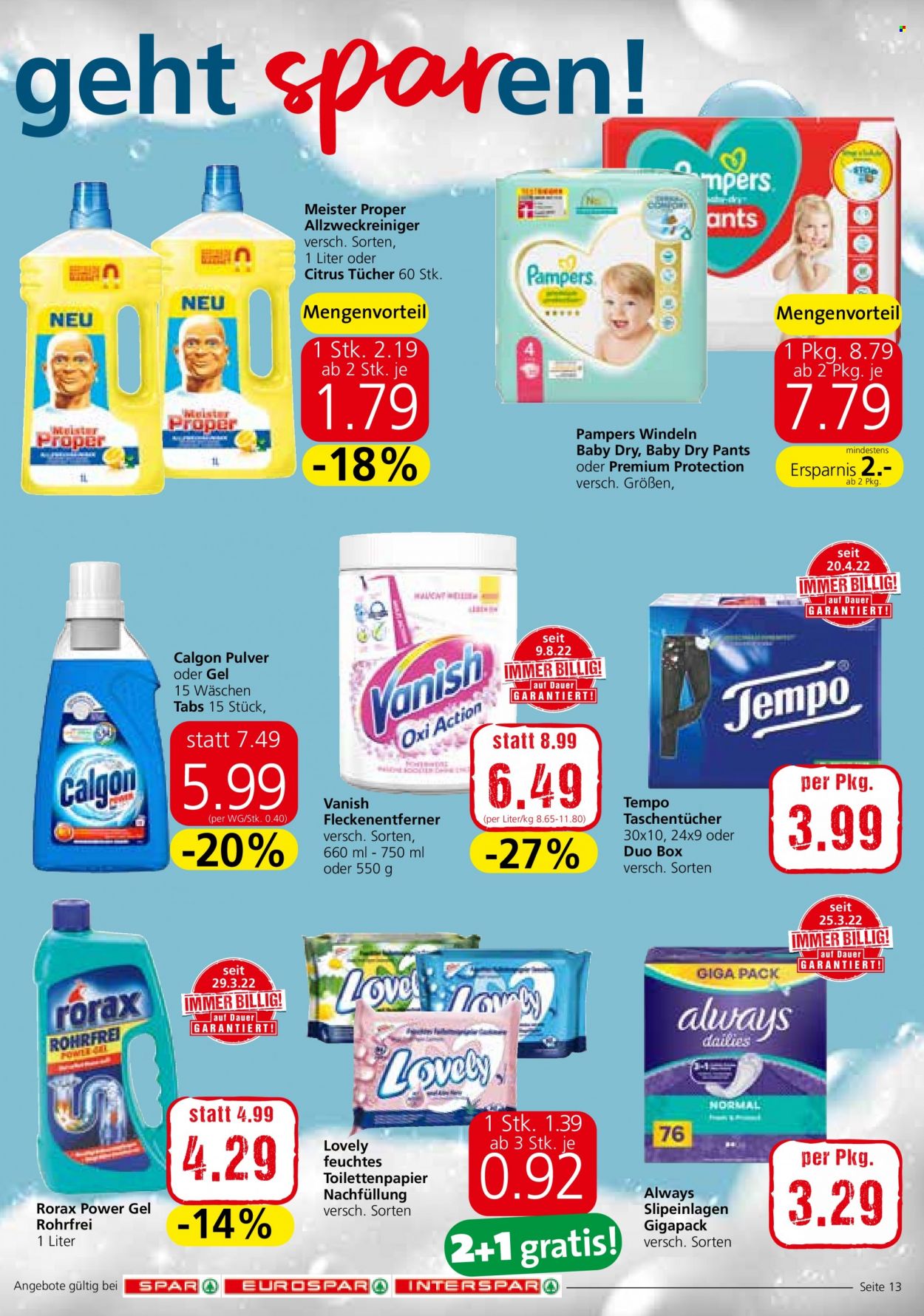 Angebote INTERSPAR - 29.9.2022 - 5.10.2022. Seite 13