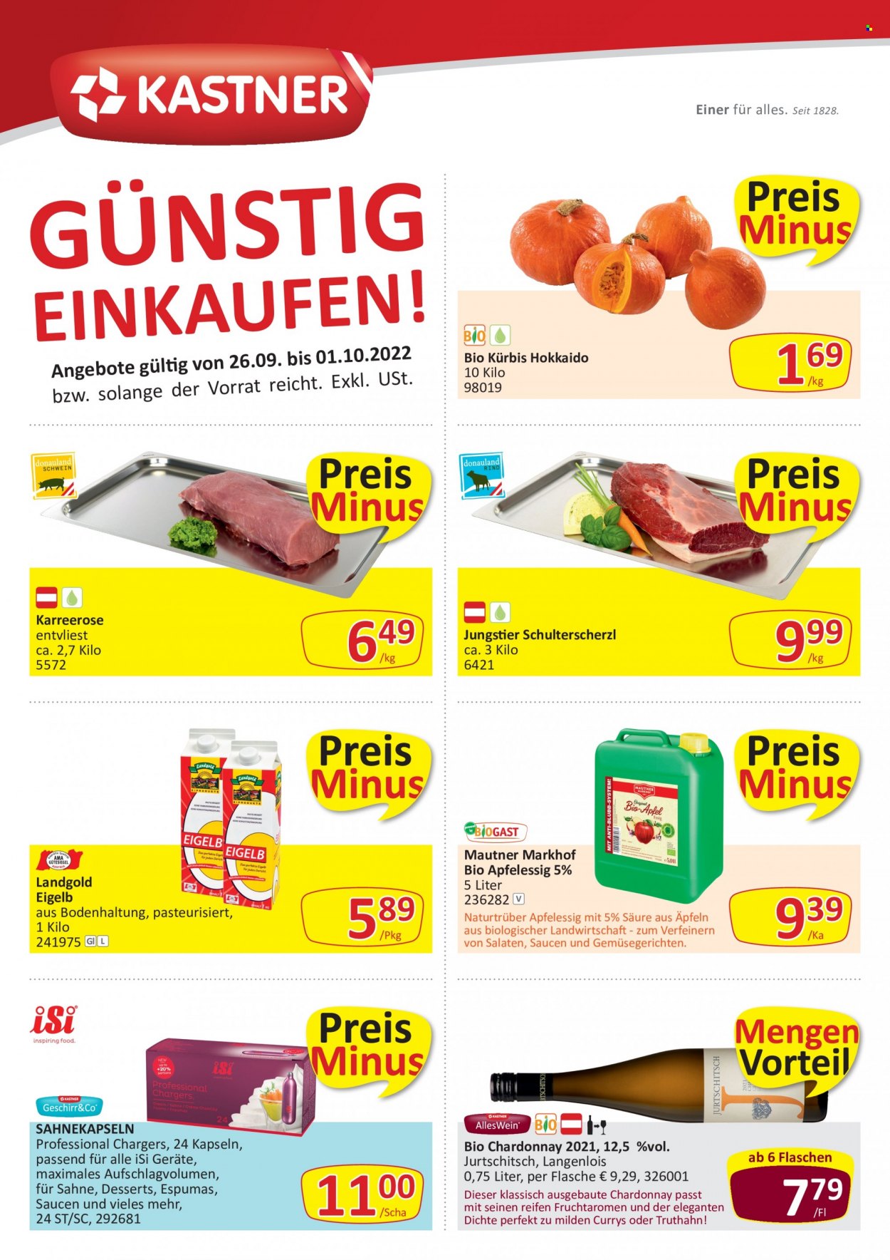 Angebote KASTNER - 26.9.2022 - 1.10.2022. Seite 1