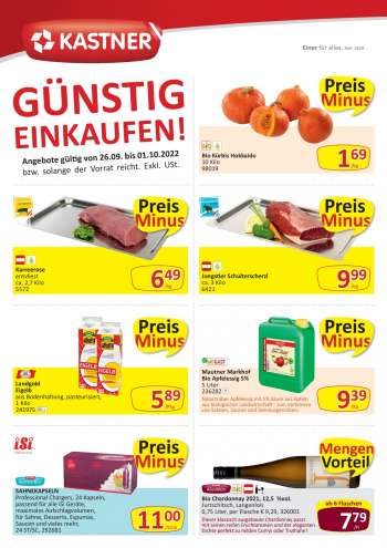 Angebote KASTNER - 26.9.2022 - 1.10.2022.