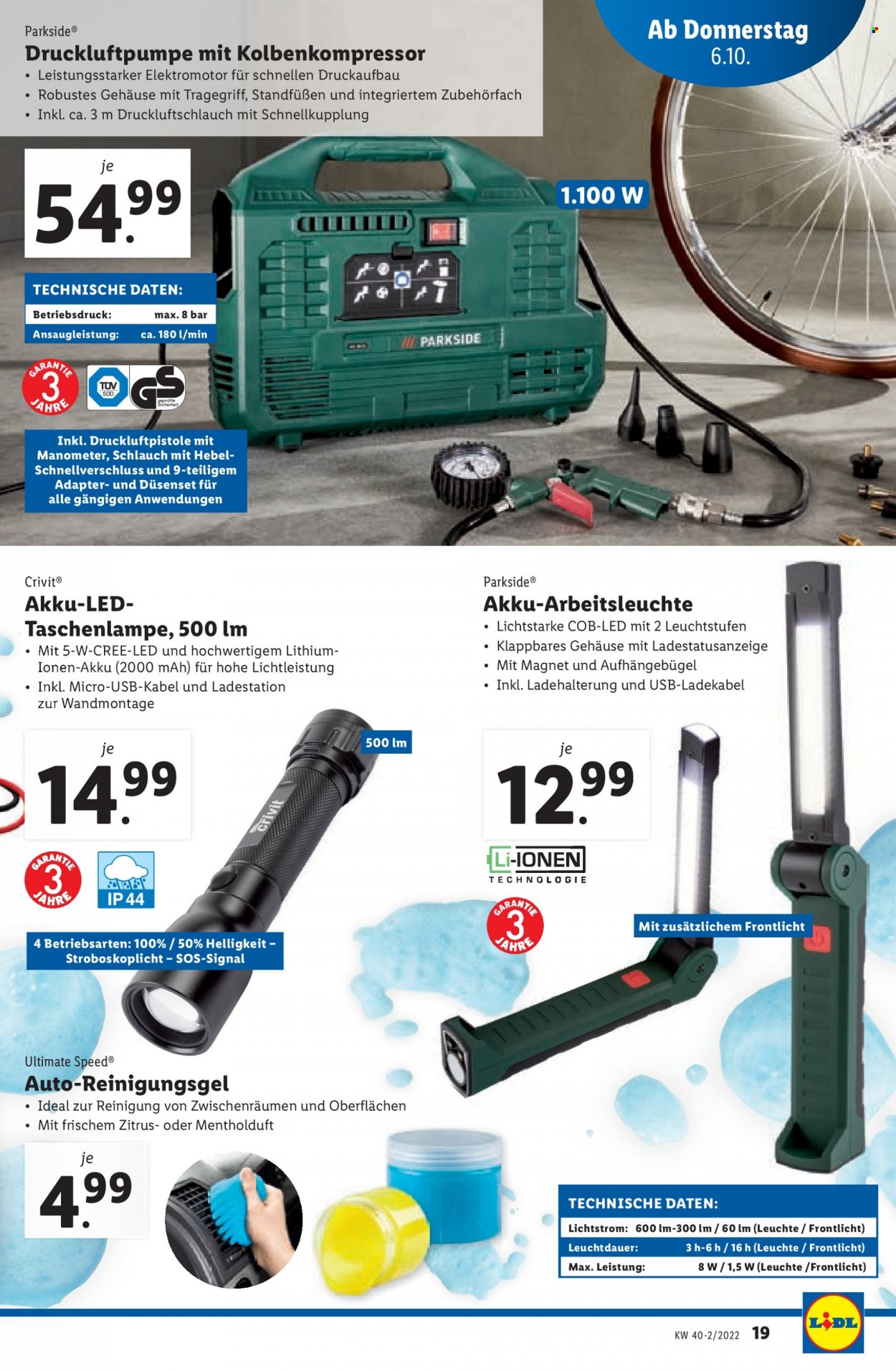 Angebote Lidl - 6.10.2022 - 12.10.2022. Seite 19