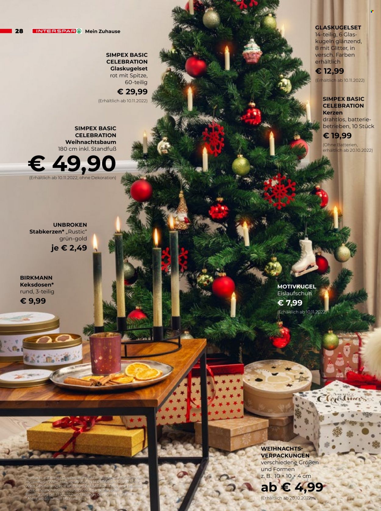 Angebote INTERSPAR - 3.10.2022 - 31.12.2022. Seite 28
