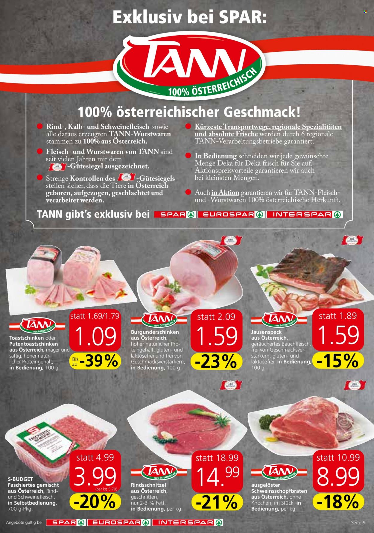 Angebote SPAR - 6.10.2022 - 19.10.2022. Seite 9