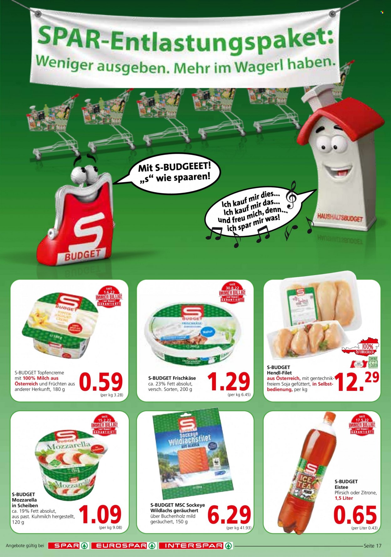 Angebote SPAR - 6.10.2022 - 19.10.2022. Seite 17