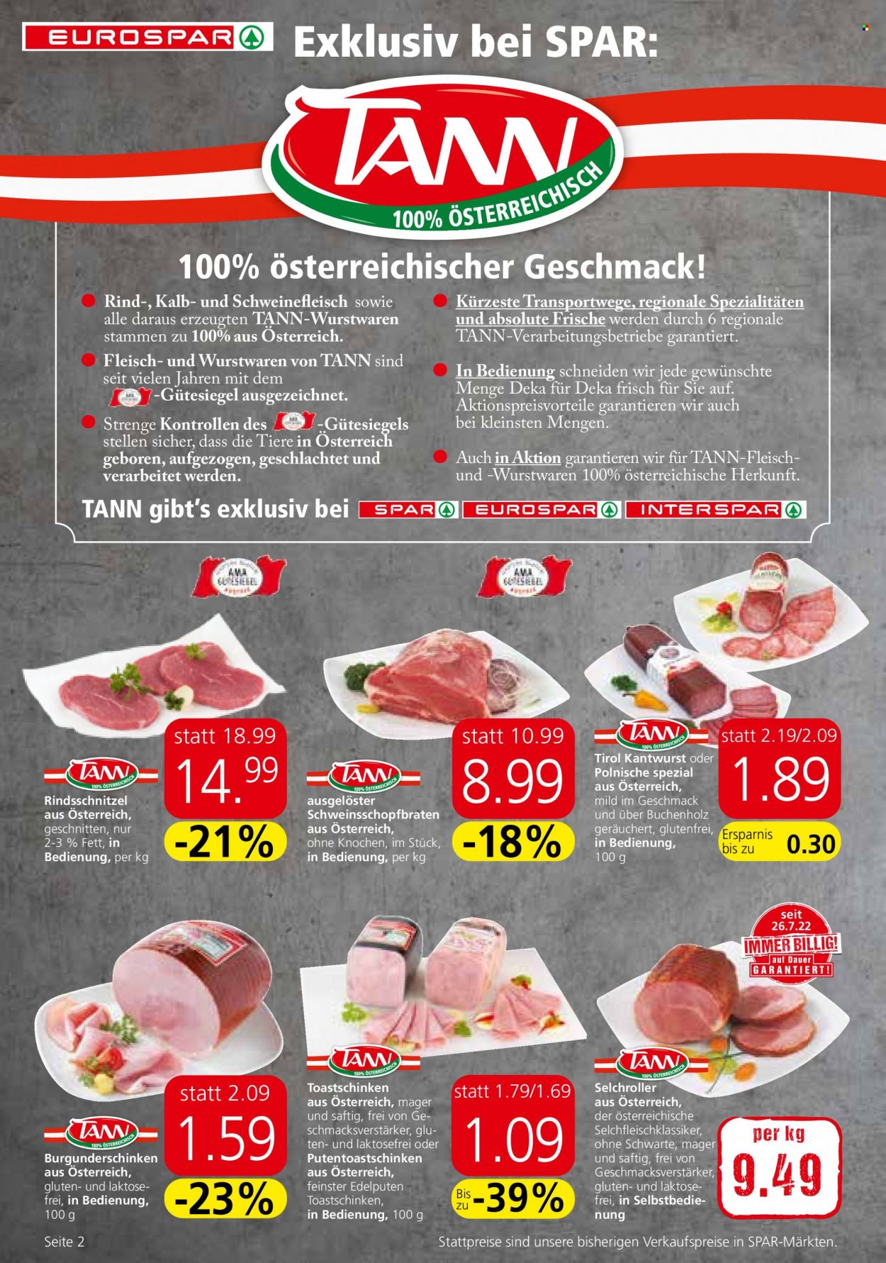 Angebote EUROSPAR - 6.10.2022 - 19.10.2022. Seite 2