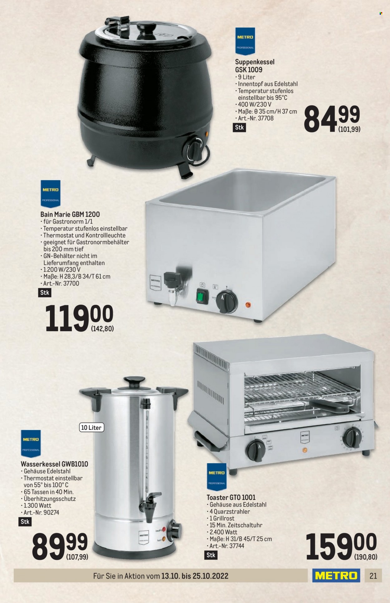 Angebote Metro - 13.10.2022 - 25.10.2022. Seite 21