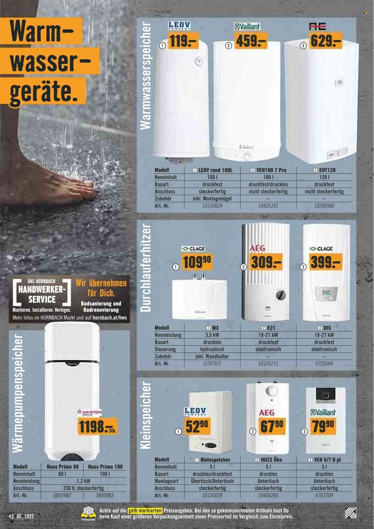 Angebote Hornbach - 1.10.2022 - 19.10.2022. Seite 42