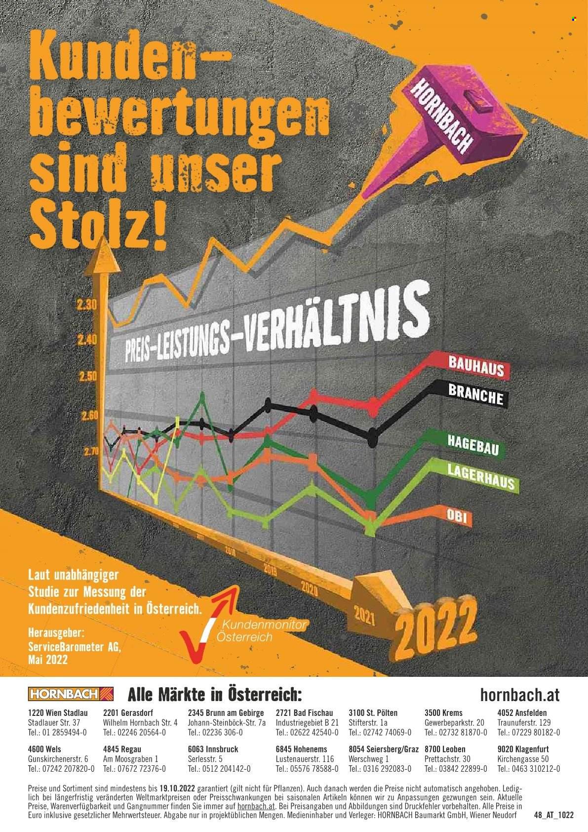 Angebote Hornbach - 1.10.2022 - 19.10.2022. Seite 48
