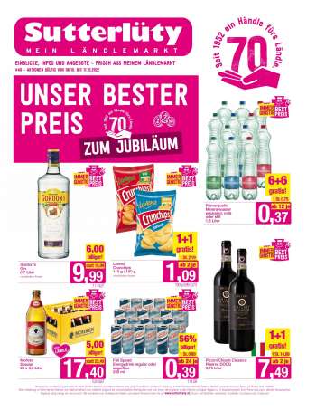 Angebote Sutterlüty - 6.10.2022 - 11.10.2022.