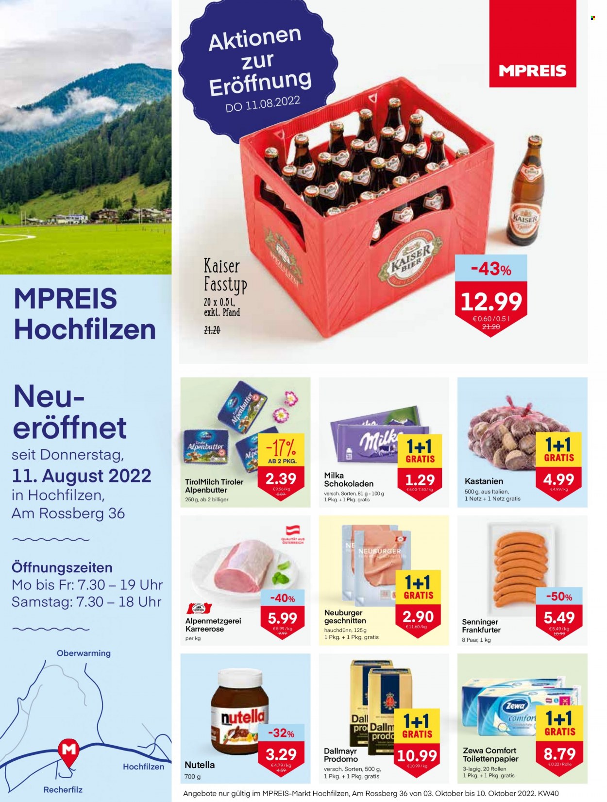 Angebote MPREIS - 3.10.2022 - 10.10.2022. Seite 1