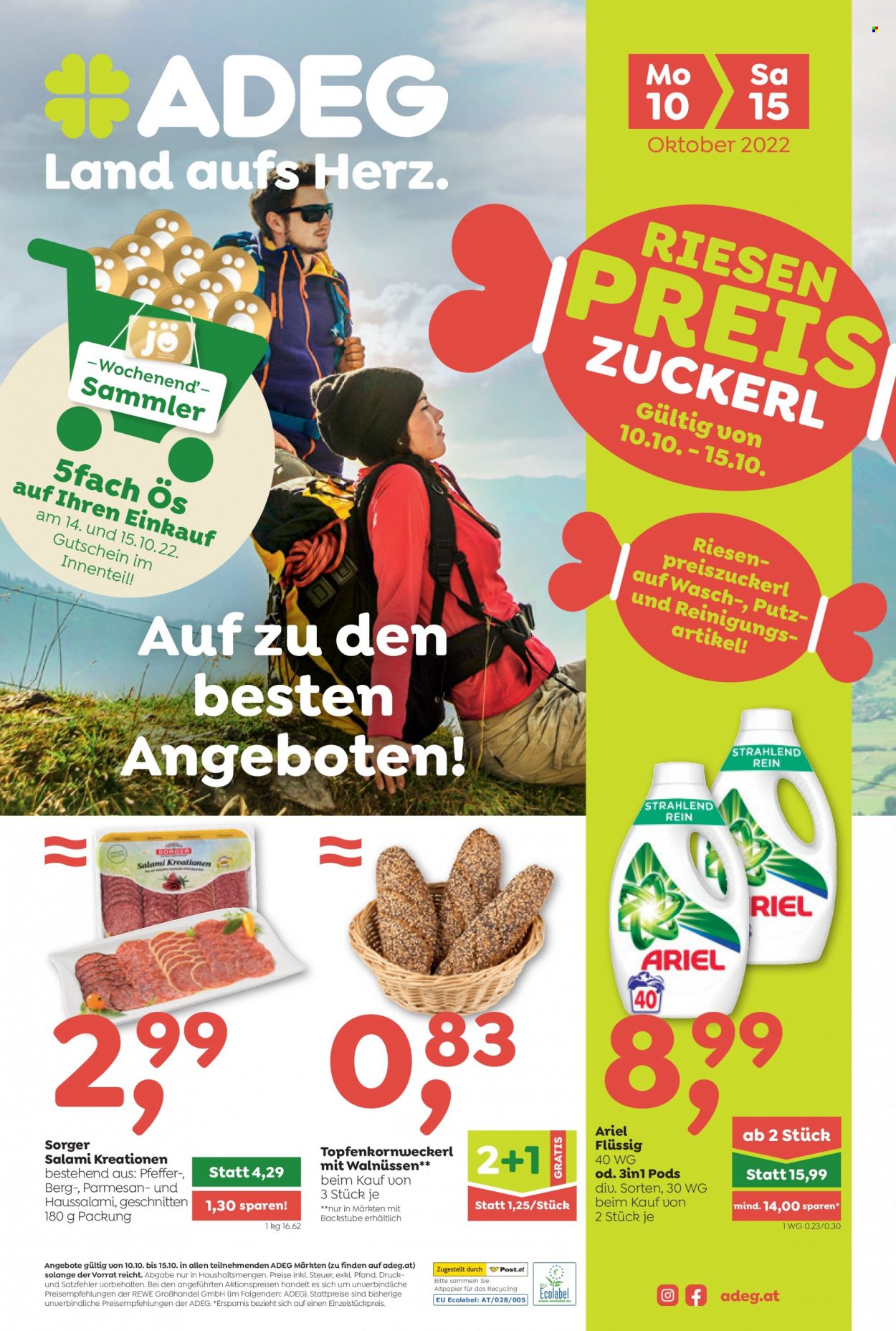 Angebote ADEG - 10.10.2022 - 15.10.2022. Seite 1