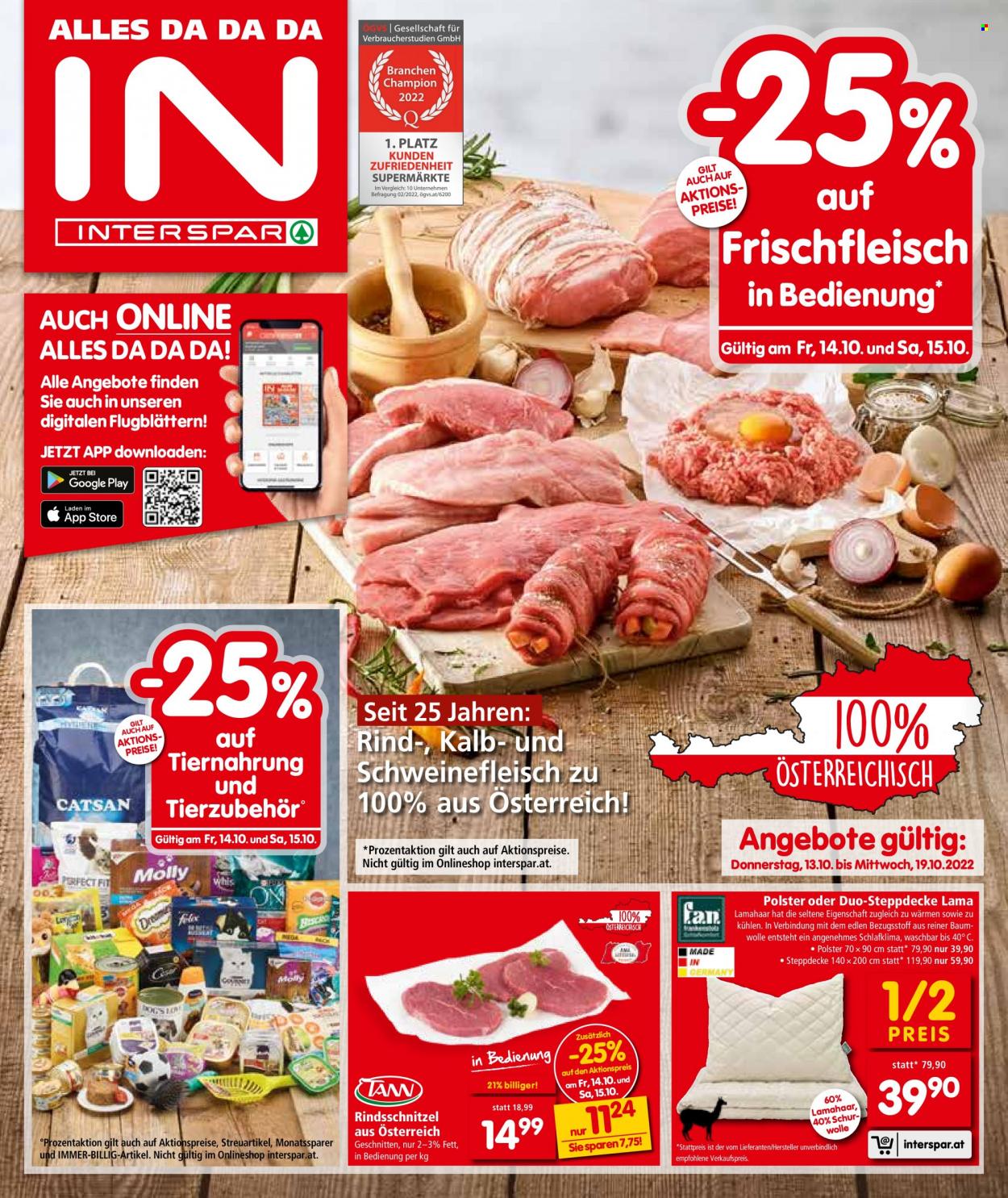Angebote INTERSPAR - 13.10.2022 - 19.10.2022. Seite 1