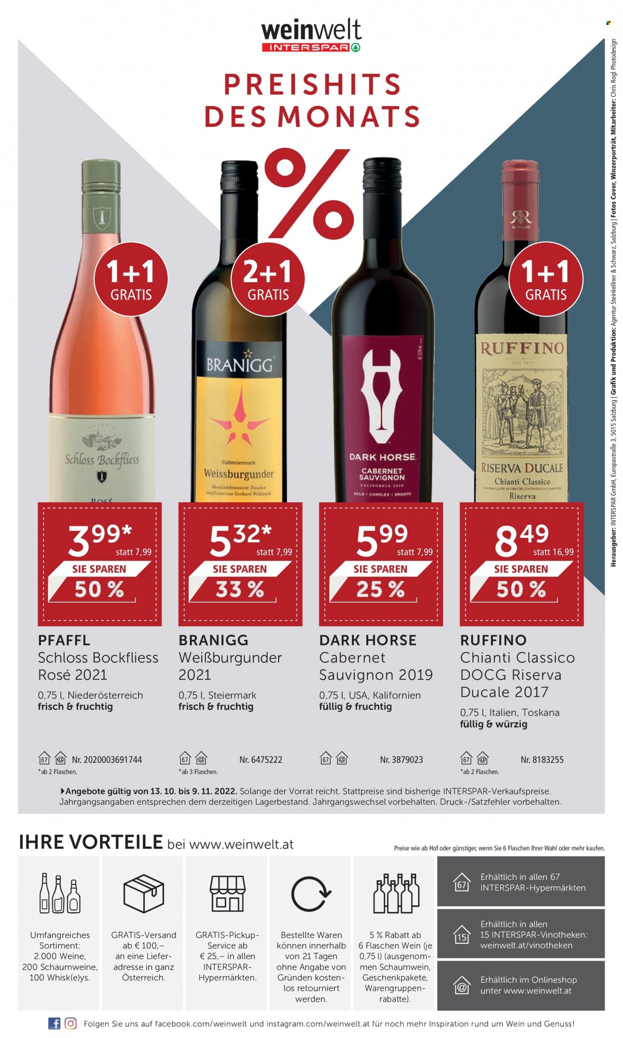 Angebote INTERSPAR - 13.10.2022 - 9.11.2022. Seite 24