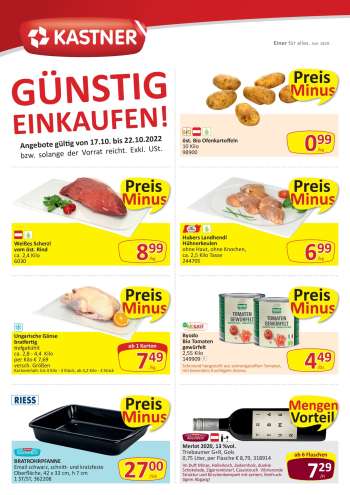 Angebote KASTNER - 17.10.2022 - 22.10.2022.