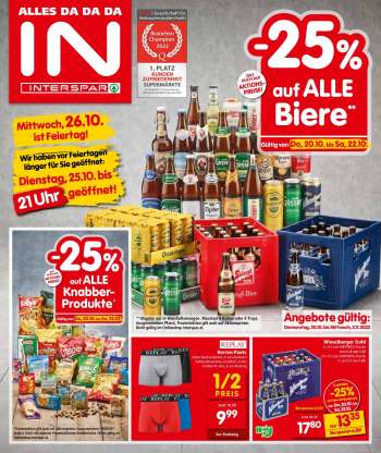 Angebote INTERSPAR - 20.10.2022 - 2.11.2022.