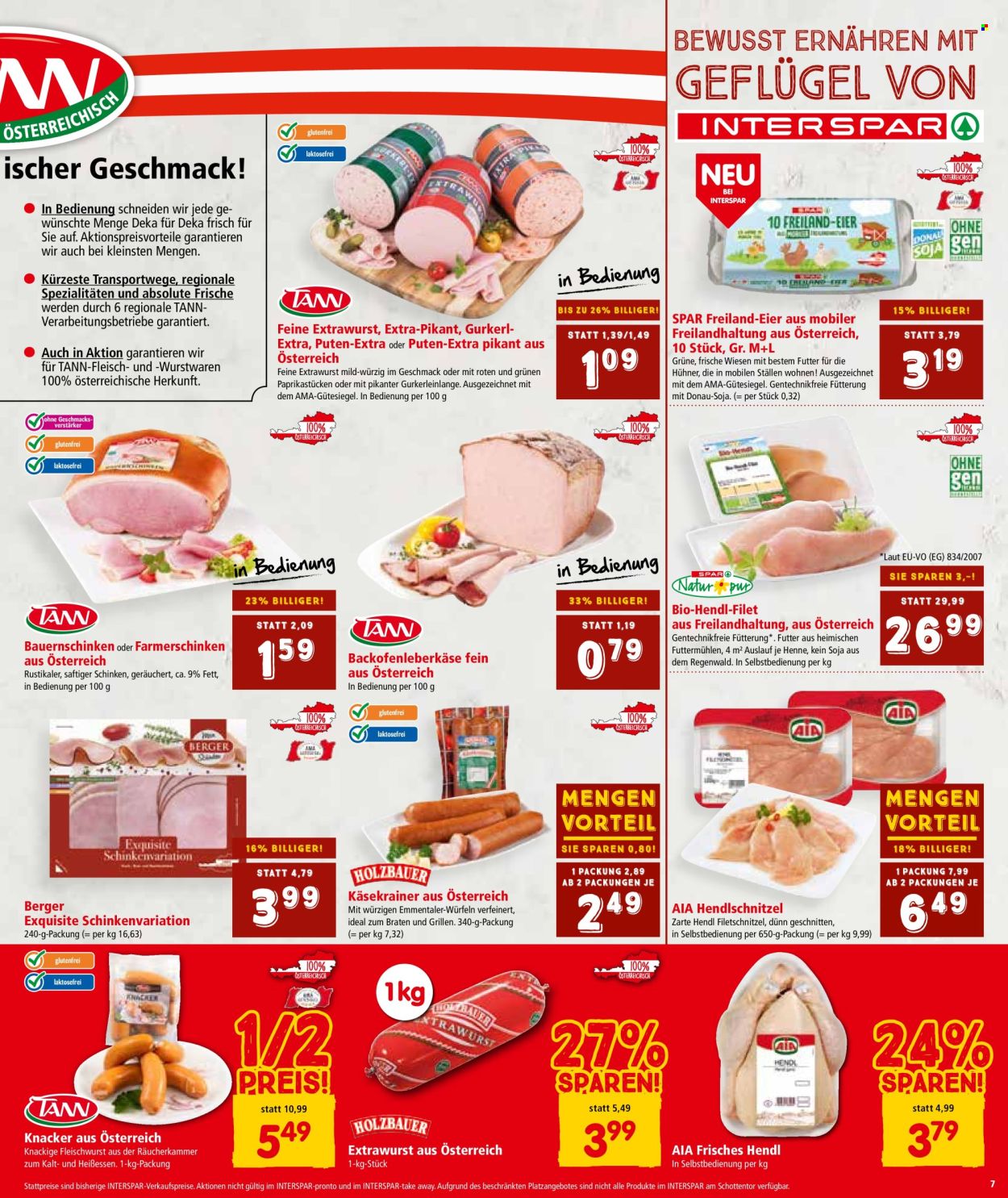 Angebote INTERSPAR - 20.10.2022 - 2.11.2022. Seite 7