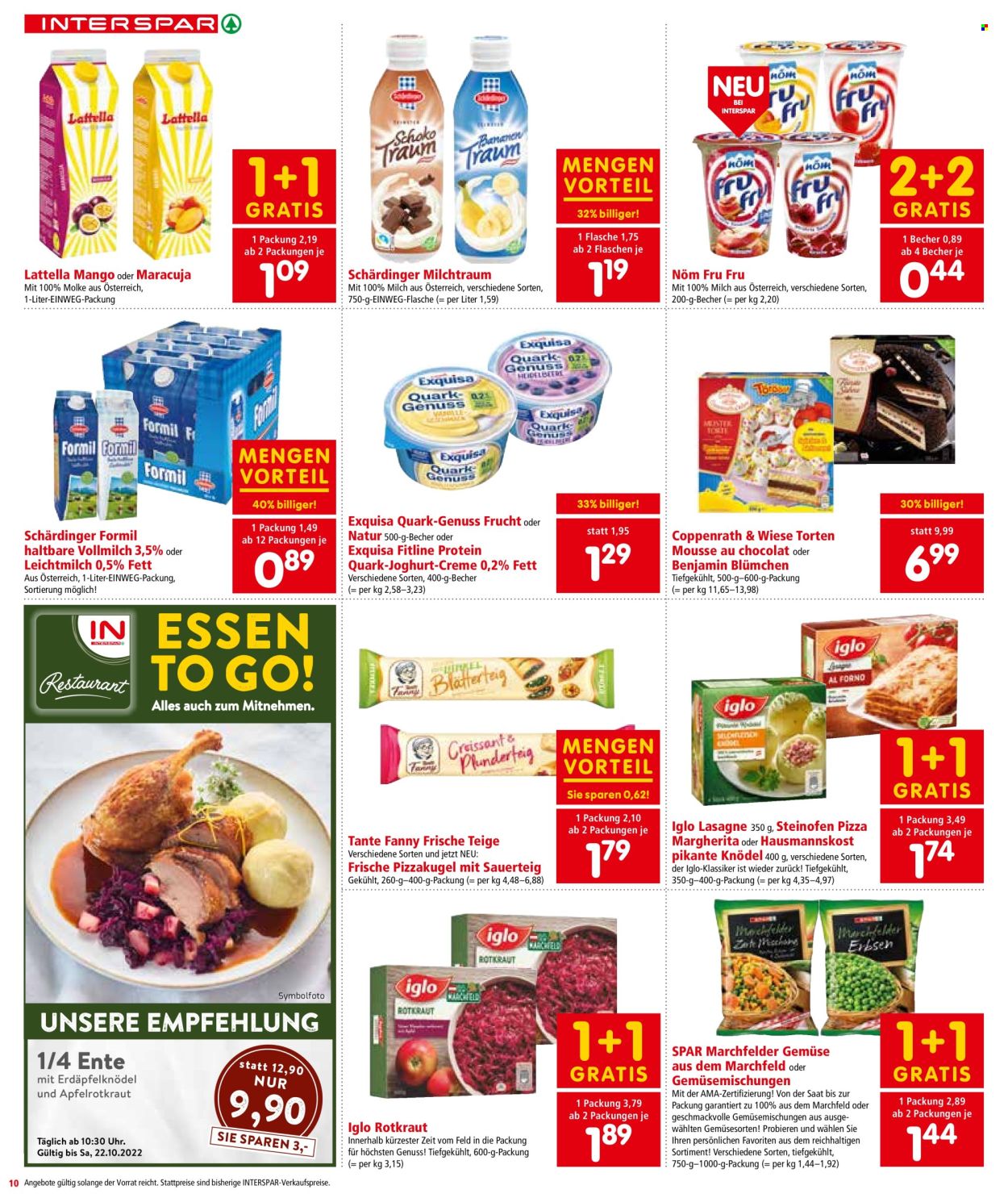 Angebote INTERSPAR - 20.10.2022 - 2.11.2022. Seite 10