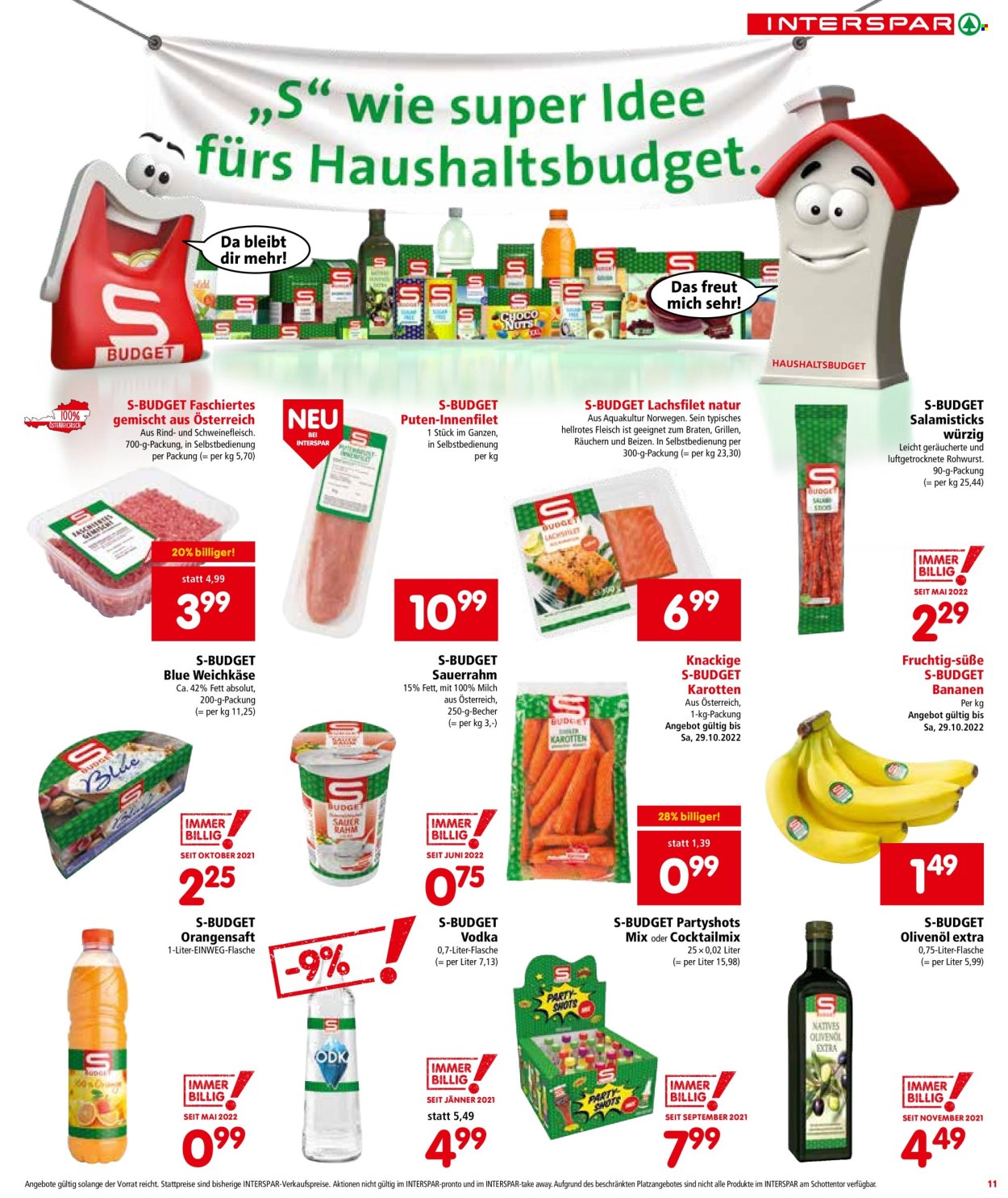 Angebote INTERSPAR - 20.10.2022 - 2.11.2022. Seite 11