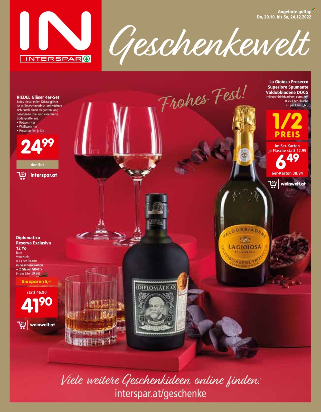 Angebote INTERSPAR - 20.10.2022 - 24.12.2022. Seite 1