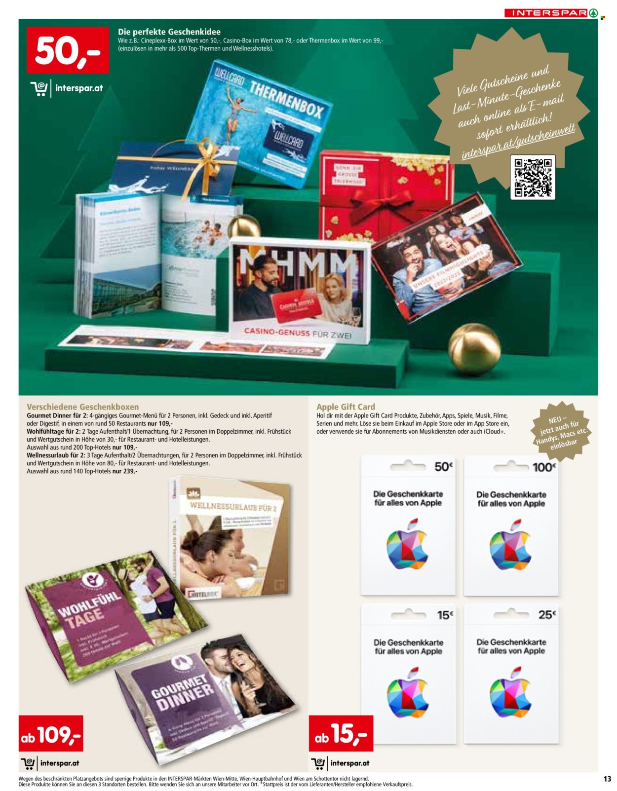 Angebote INTERSPAR - 20.10.2022 - 24.12.2022. Seite 13
