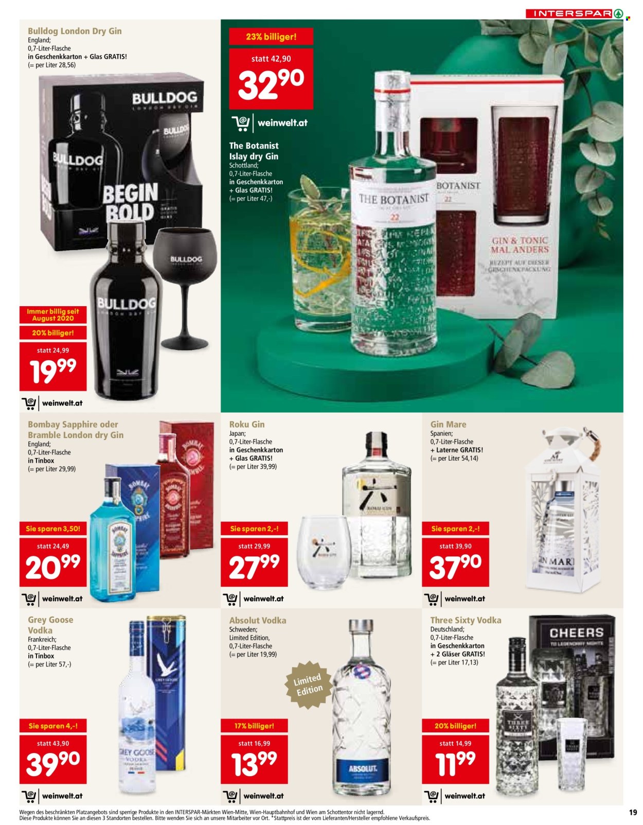 Angebote INTERSPAR - 20.10.2022 - 24.12.2022. Seite 19