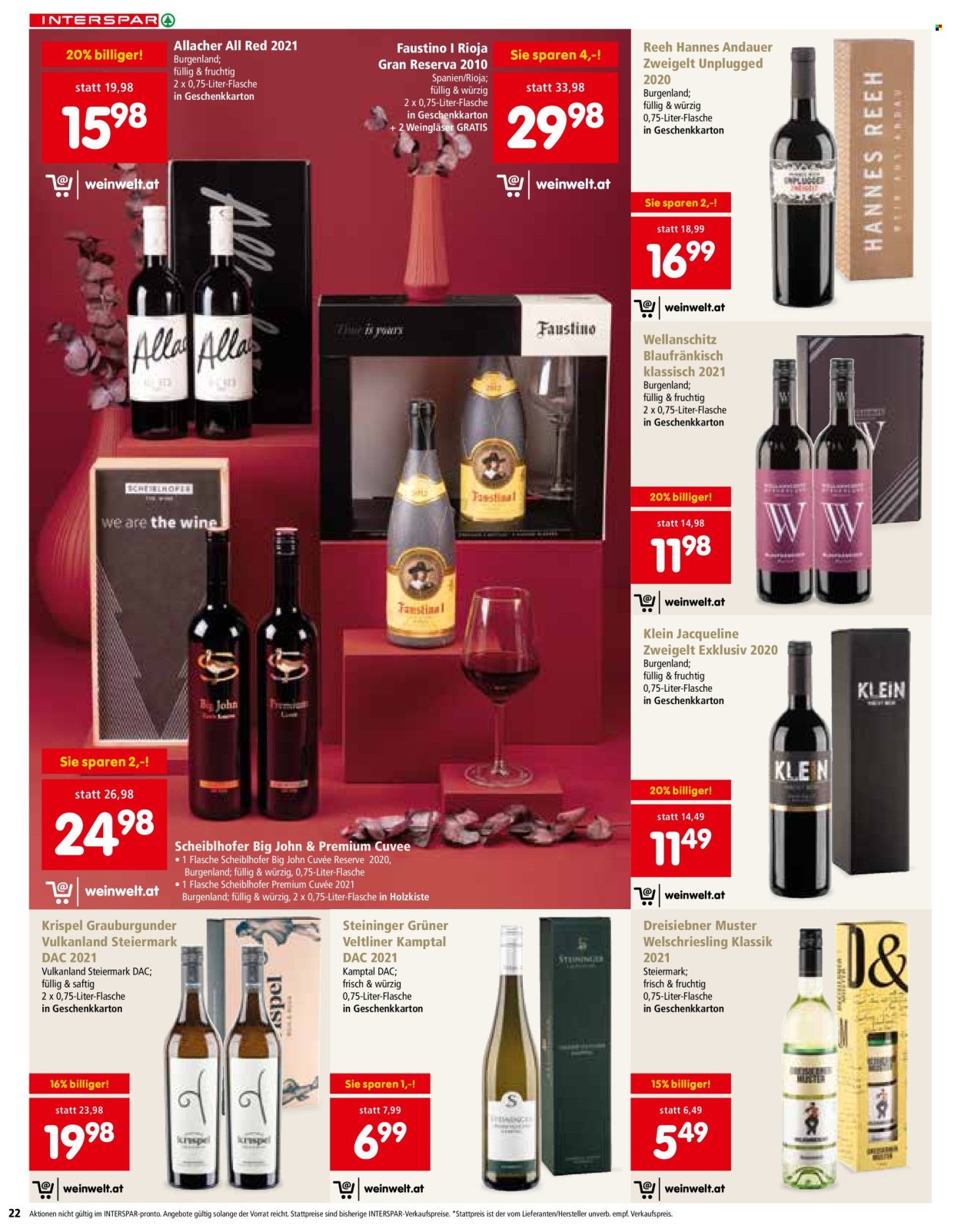 Angebote INTERSPAR - 20.10.2022 - 24.12.2022. Seite 22