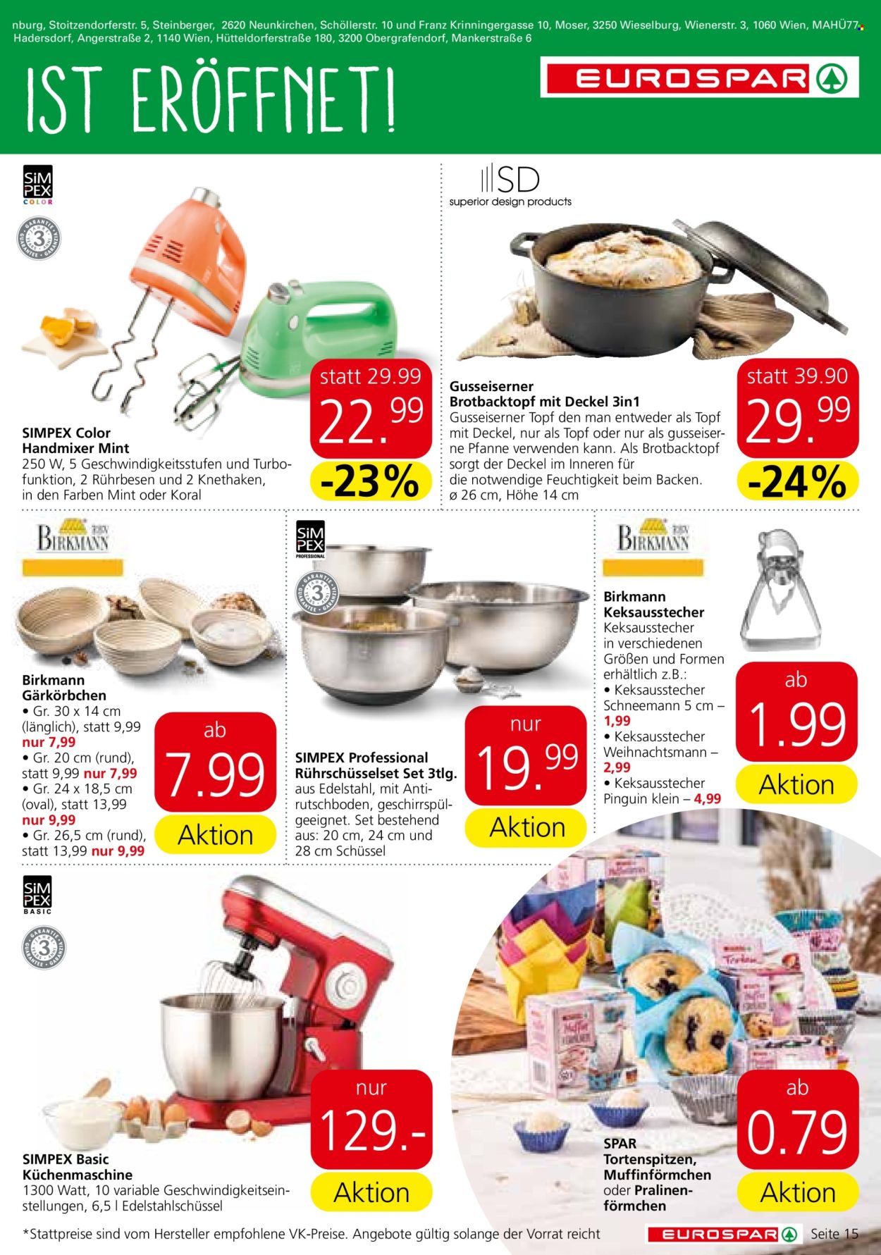 Angebote EUROSPAR - 20.10.2022 - 2.11.2022. Seite 15