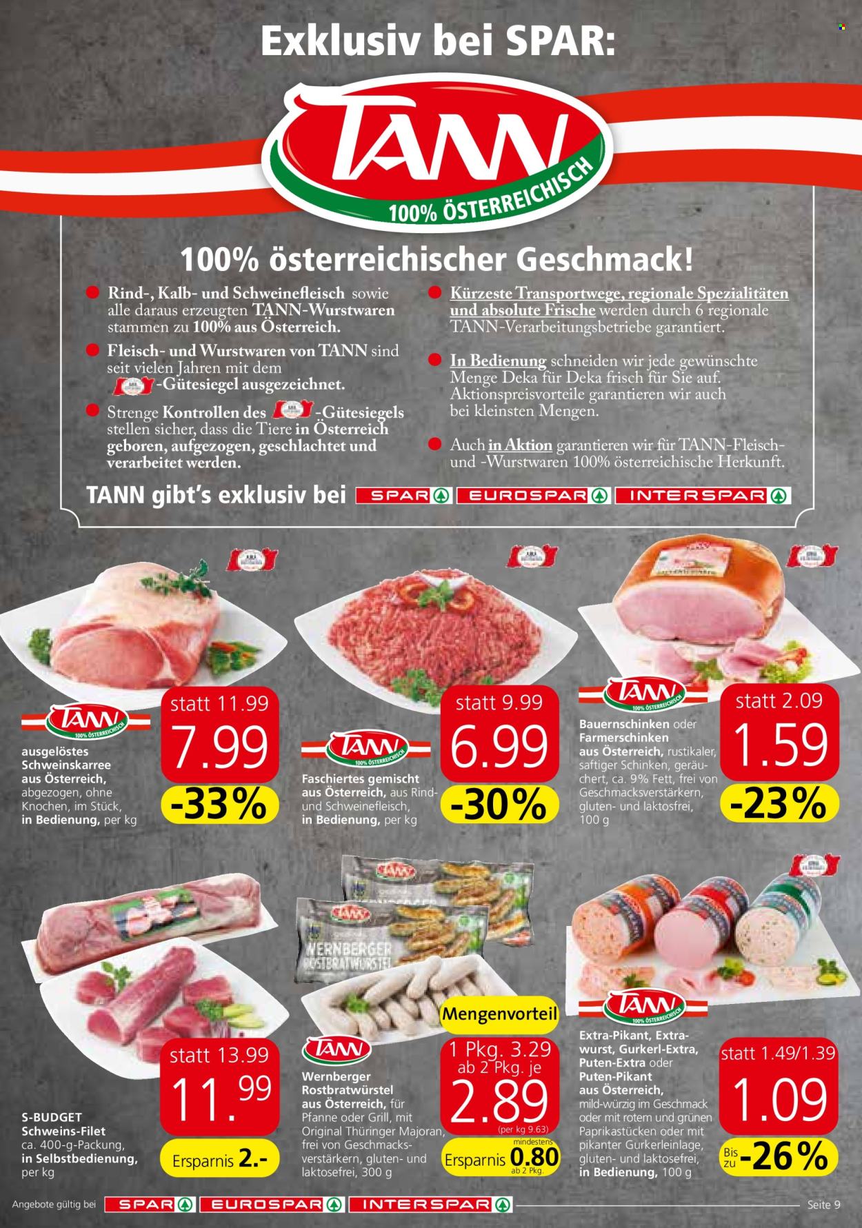 Angebote EUROSPAR - 20.10.2022 - 2.11.2022. Seite 9